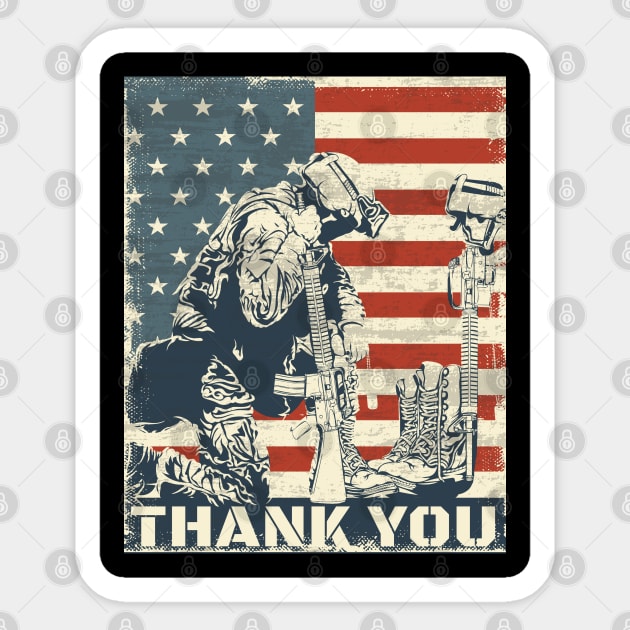 Memorial Day ~ america vintage Sticker by Can Photo